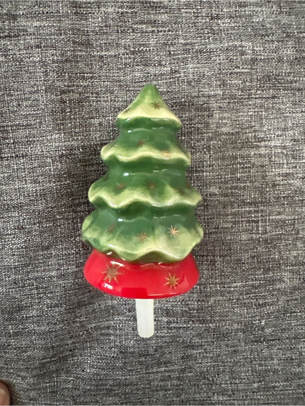Nora Fleming Mini Green and Red Christmas Tree